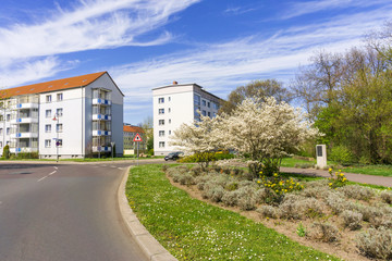 Sanierter Plattenbau