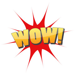 Wow fun graphic icon logo