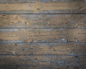 Old wood with paint peeling off. Old wooden background/ texture