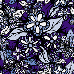 Boho Style Hand Drawn Seamless Pattern