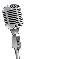 Fototapeta premium Vintage mic vector background