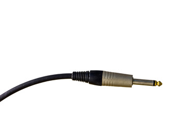 jack and cable Black on white background