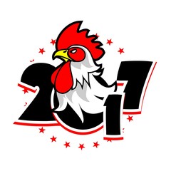 year of the rooster logo