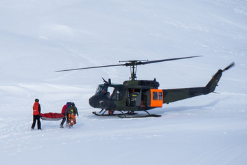 Einsatz Bergrettung mit Hubschrauber