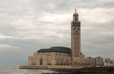 Naklejka premium The Hassan II Mosque in Casablanca, Morocco