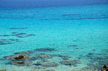 Turquoise Greek Sea and Snorkeler