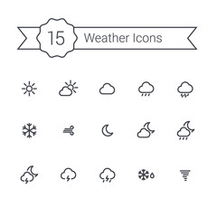 Weather line minimal icons for your app and website.