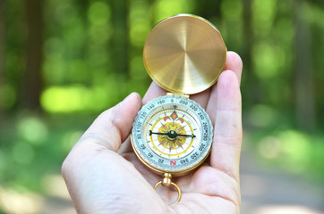Compass in the hand - 102745244