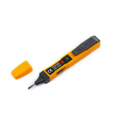 Electrical screwdriver tester isolated on white