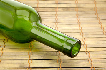 empty wine bottle with cork