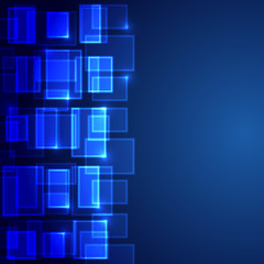 Blue business background Square