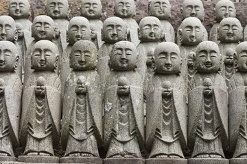 Statues at Japanese temple