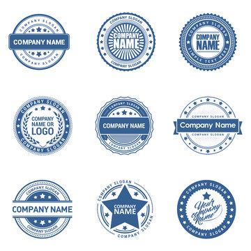 Stamps Logos Set