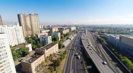Fototapeta na wymiar Yuzhnoportovy and Danilovsky Districts
