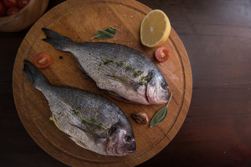 Fresh uncooked dorado