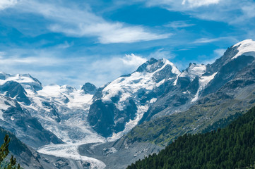Fototapeta na wymiar Glacier in Switzerland