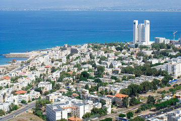 Fototapeta na wymiar Israel. The City Of Haifa. Panorama city