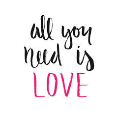 Hand drawn lettering poster