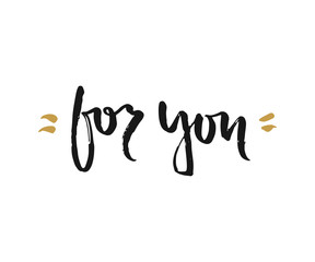 Hand drawn lettering poster