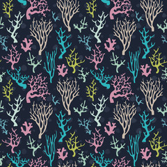 Sea corals pattern
