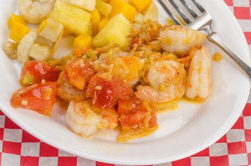 Shrimp in Wine Sauce