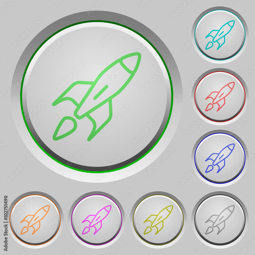 Poster rocket push buttons