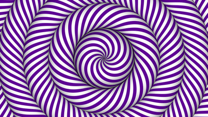 hypnotic background with purple and white concentric circles in motion