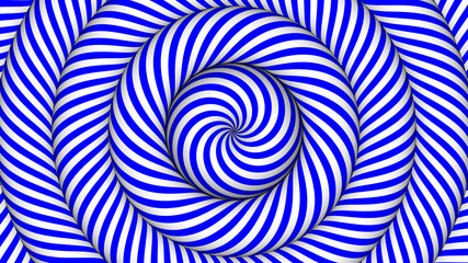 hypnotic background with blue and white concentric circles in motion © kovak