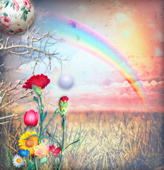 Enchanted rainbow in the countryside series © Rosario Rizzo