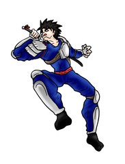 brave warrior illustration