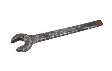 Old rusty wrench