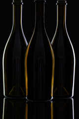 Three different bottles of wine