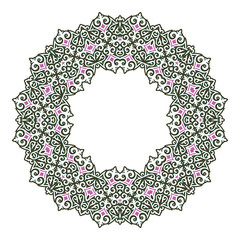 Circular pattern in arabic style
