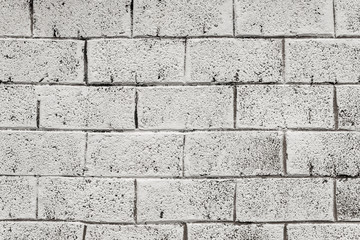 Background texture of a old white brick wall