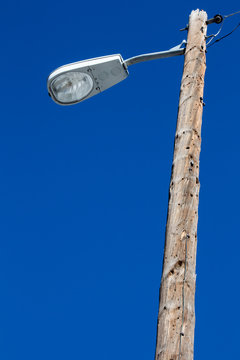 Wooden street light pole deals