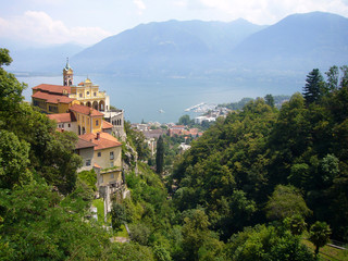 Wallfahrtskirche Madonna del Sasso bei Locarno, Tessin