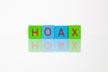 Hoax - an inscription from children's blocks