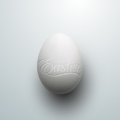 Easter Egg With Holiday Lettering