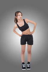 Sport girl of Asian