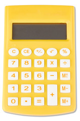 Calculator isolated on white abckground