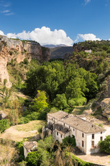 Fototapeta na wymiar Gorge at Alhama de Granada, Andalusia, Spain