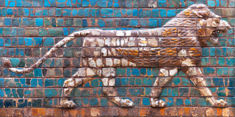 Roaring Lion - details of the Babylonian Ischtar Tor 