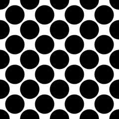 Vector modern seamless geometry pattern polka, black and white abstract geometric background, pillow print, monochrome retro texture, hipster fashion design