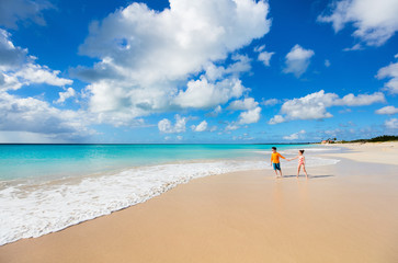 Kids having fun at beach