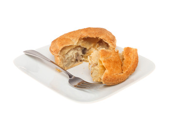 Chicken and mushroom pie