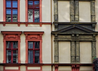 XIX century secession tenement facade
