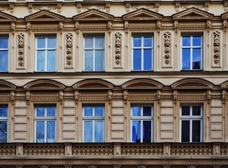 XIX century secession tenement facade