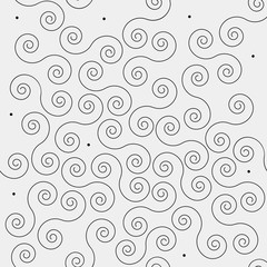 Geometric simple black and white minimalistic pattern, curved lines. Can be used as wallpaper, background or texture.