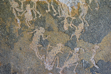 Ancient Rock paintings, Namibia