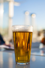 Glass of Beer on the Terrace